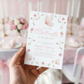 A Little Butterfly Floral Garden Baby Shower 招待状