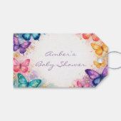 A Little Butterfly Is On It’s Way Glitter ギフトタグ (正面(横))