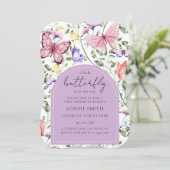 A Little Butterfly Is On The Way Purple Pink 招待状 (スタンド正面)