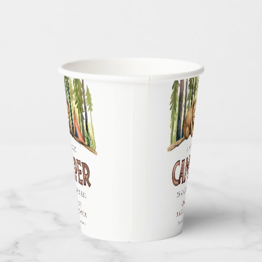 A Little Camper Forest Baby Shower 紙コップ (右)