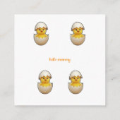 A little chick is on the way  エンクロージャーカード (裏面)