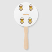 A little chick is on the way  ハンドファン (裏面)