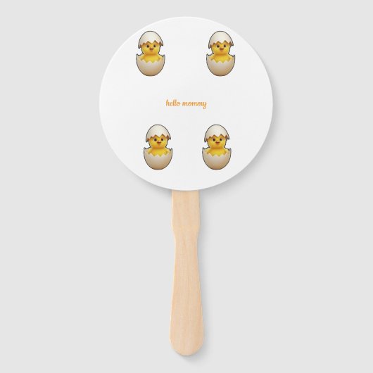 A little chick is on the way  ハンドファン (裏面)