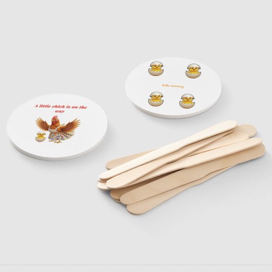 A little chick is on the way  ハンドファン (組立なし)