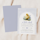 A Little Chick Spring Lavender Baby Shower 招待状