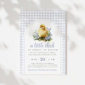A Little Chick Spring Lavender Baby Shower 招待状