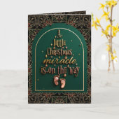 A Little Christmas Miracle Is on the Way カード (黄色い花)