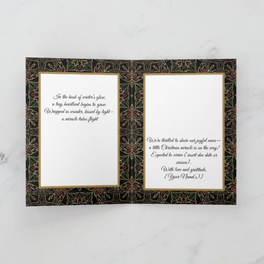 A Little Christmas Miracle Is on the Way Card カード (内部)