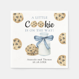 A Little CookieがBaby showerの途中にある スタンダードカクテルナプキン