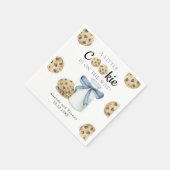 A Little CookieがBaby showerの途中にある スタンダードカクテルナプキン (角)
