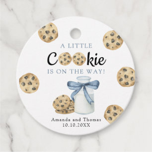 A Little CookieがBaby showerの途中にある フェイバータグ