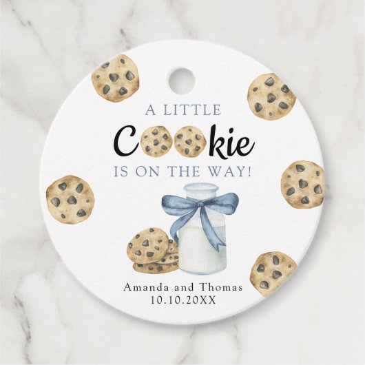 A Little CookieがBaby showerの途中にある フェイバータグ (正面)