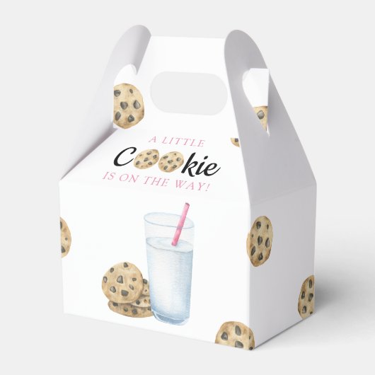 A Little CookieがBaby showerの途中にある フェイバーボックス (正面サイド)