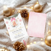 A Little Cookie Baubles Gingerbread Baby Shower 招待状