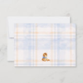 A Little Cowboy Baby Boy Shower Thank You サンキューカード (裏面)