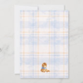 A Little Cowboy Is On The Way Baby Shower 招待状 (裏面)