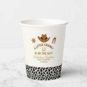 A Little Cowboy Is on The Way Baby Shower 紙コップ (裏面)