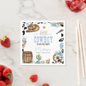 A Little Cowboy Is On The Way Wild Western スタンダードカクテルナプキン (インサイチュ)