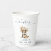 A little Cowboy Western Boots Blue Coquette Bow  紙コップ (正面)