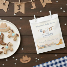 A Little Cowboy Western Canyon Baby Shower フェイバーバッグ