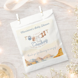 A Little Cowboy Western Canyon Baby Shower フェイバーバッグ