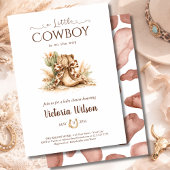 A Little Cowboy Wild West Baby Shower  招待状