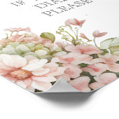 A Little Cowgirl Diaper Raffle sign ポスター (角)