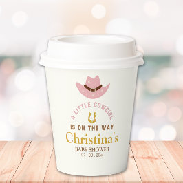 A Little Cowgirl Is on The Way - Baby Shower Girl 紙コップ
