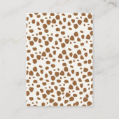 A Little Cowgirl Is on The Way Cute Baby Shower エンクロージャーカード (裏面)