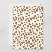 A Little Cowgirl Is on The Way Cute Baby Shower 招待状 (裏面)