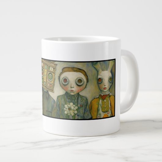 A little Crazy ジャンボコーヒーマグカップ (正面右)