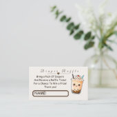 A Little Cu-Tea Boba Bubble Tea Raffle Ticket エンクロージャーカード (スタンド正面)