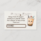 A Little Cu-Tea Boba Bubble Tea Raffle Ticket エンクロージャーカード (正面)