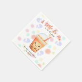 A Little Cu-Tea Bubble Tea Baby Shower スタンダードカクテルナプキン (角)