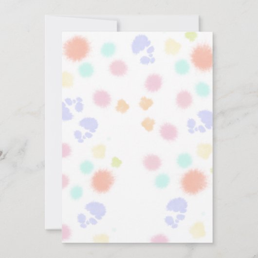 A Little Cu-Tea Bubble Tea Baby Shower 招待状 (裏面)