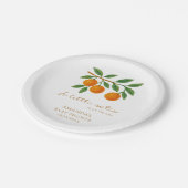 A Little Cutie Baby Shower ペーパープレート (アングル)