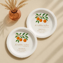 A Little Cutie Baby Shower ペーパープレート