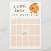 A Little Cutie -  Baby Shower Bingo Game 便箋 (正面)