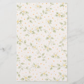 A Little Cutie -  Baby Shower Bingo Game 便箋 (裏面)