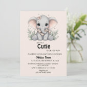 A Little Cutie Baby Shower Invitation 招待状 (スタンド正面)