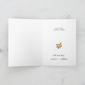 A Little Cutie Baby Shower Thank You サンキューカード (内部)