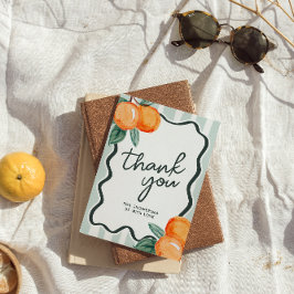 A Little Cutie Baby Shower Thank You サンキューカード