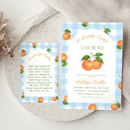 A Little Cutie Citrus Blue Books for Baby Card エンクロージャーカード
