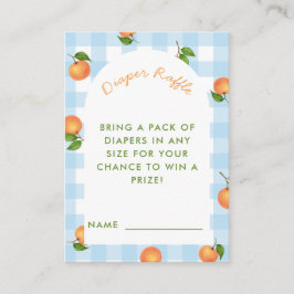 A Little Cutie Citrus Blue Diaper Raffle Card エンクロージャーカード