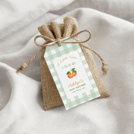 A Little Cutie Citrus Green Baby Shower Gift Tag ギフトタグ