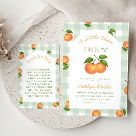 A Little Cutie Citrus Green Books for Baby Card エンクロージャーカード