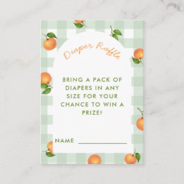 A Little Cutie Citrus Green Diaper Raffle Card エンクロージャーカード