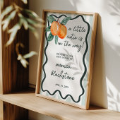 A Little Cutie Gender Neutral Baby Shower Welcome ポスター