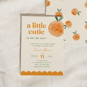 A Little Cutie Is On The Way Baby Shower Invite 招待状