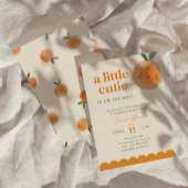 A Little Cutie Is On The Way Baby Shower Invite 招待状